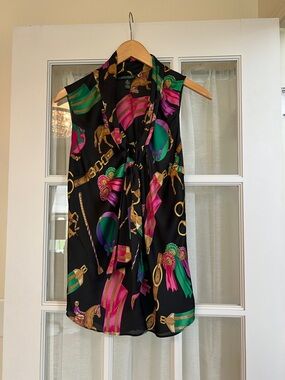 Ralph Lauren Horse Equestrian Race Horse Blouse